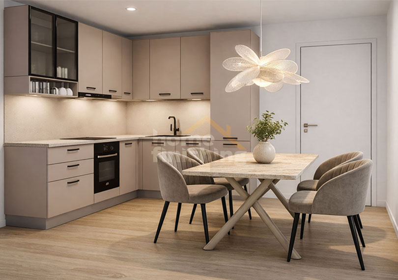 Kitchen with dining area
