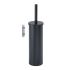 Wall-Mounted Toilet Brush with Holder GEDY Flip, Black Matt
