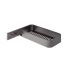 Rectangular Shower Basket GEDY Il Giglio, Gun Metal