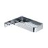 Rectangular Shower Basket GEDY Il Giglio, Chromed