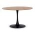 Round table BLOOM 120x70cm wood/black