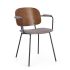 SIENNA GREY CHAIR W-ARMR