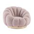 FLOREL ANTIQUE ROSE SWIVEL AMRCHAIR