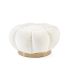 FLOREL WHITE POUFFE