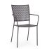 Garden chair LIZETTE 54x55x89 cm. anthracite
