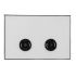 DOUBLE BUTTON FOR STRUCTURE WITH PNEUMATICS 097 AGW - WHITE MATT