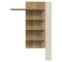 Vertical shelf 130 cm TWO, Sand and Mauvella oak 