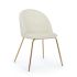 TANYA WHITE VELVET CHAIR