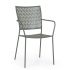 Garden chair LIZETTE 54x55x89 cm. dark olive green