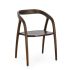 DOTTY BROWN CHAIR W-ARMR.