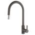 High kitchen mixer tap 263006, gray granite
