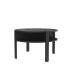 Round coffee table with shelf 75x75 cm TWO, black 