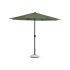 Garden parasol with aluminum pole RIO 300x237 cm. dark green