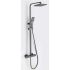 Thermostatic shower set RIHANNA 6222GG, Adjustable, Gun Gray