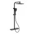 Thermostatic shower set MAJESTIC 6703MB, Adjustable, Mattе Black