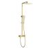 SHOWER SET WITH STATIONARY, HAND SHOWER AND MIXER ELINOR BRUSH GOLD