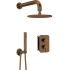 SILIA Concealed Shower Set, Antique Bronze, with Built-in Box and Shower Head