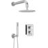 SILIA Concealed Shower Set, Matte Stainless Steel, with Built-in Box and Shower Head