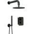 SILIA Concealed Shower Set, Black, with Built-in Box and Shower Head