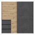 Sliding door wardrobe FORTEEN, with drawers, 200 cm, Artisan Oak and Concrete