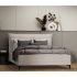 Upholstered bed SPECIFIC HELSINGBORG with storage, 180x200, Cashmere