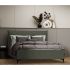 Upholstered bed SPECIFIC HELSINGBORG with storage, 180x200, Basil