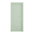 Interior Door with Frame EKASA METRICA 80x210х12 cm, with Hinges, Magnetic Lock, Sage Green