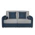 Straight sofa with a pull-out mechanism LOTUS, Gray/Navy