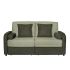 Straight sofa with a pull-out mechanism LOTUS, Green two-tone