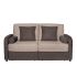 Straight sofa with a pull-out mechanism LOTUS, Brown two-tone