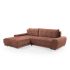 Left corner sofa RUBIO with sleep mechanism - Coral
