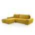 Left corner sofa RUBIO with sleep mechanism - Amber green