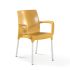 Garden chair CASTEL 55x58x82 cm. mustard