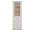 Display cabinet THIRTEEN, 200 cm, White/Riva Oak