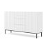 RAVENNA Cabinet 150 2D3S foil MDF white, black frame
