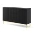 RAVENNA Cabinet 150 2D3S foil MDF black, gold frame