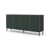 Ravenna F Cabinet 200 3D3S painted milled MDF black/dark green
