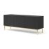 TV Stand Ravenna C 150 3D diamond MDF, high gloss, black/gold
