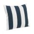 Decorative pillow STRIPES 43x43x3 cm. white/blue