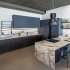 Modular corner kitchen TABLET with island and accessories