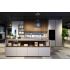 Modular kitchen TABLET WOOD NECK, 427 cm with island and accessories