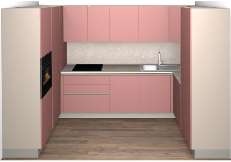 Modular Custom Kitchen COLOR LAB Series U-SHAPE