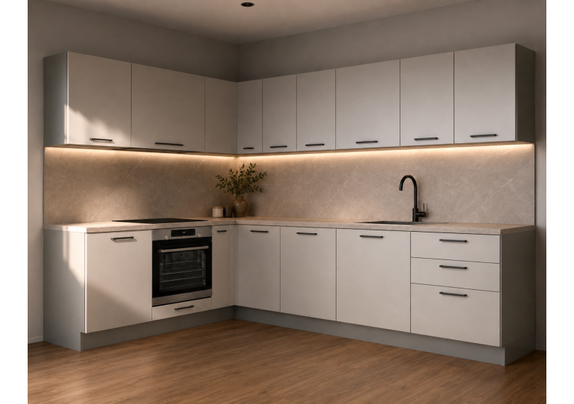 Modular Custom Kitchen TABLET Series L-shape 3x2m