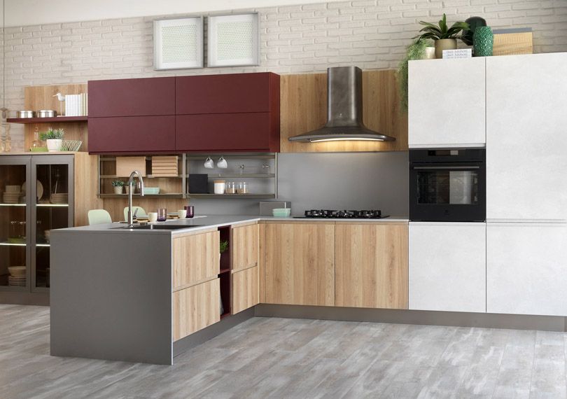 Modular Custom Kitchen JEY FEEL Series L-shape 200х290cm