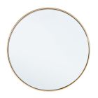 Wall mirror with metal frame NUCLEOS 40X1,5cm gold