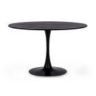 Round table BLOOM 120x75cm black