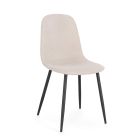 Chair IRELIA 52,5x42,5x90cm beige Dark grey