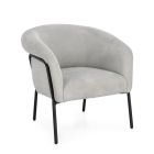 CAMILA L.GREY ARMCHAIR