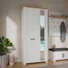 Wardrobe FOUR 95 cm, riviera oak/sibiu larch light