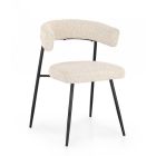 Amaia Ivory Fabric Chair 59x53x80